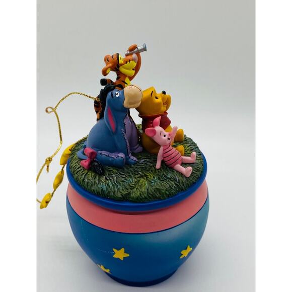 2001 Disney Bradford Editions Winnie Pooh Star-Gazers Christmas Ornament 38832 - Picture 3 of 6